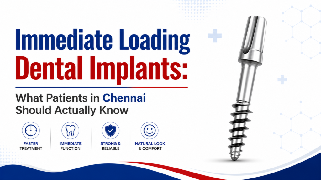 Immediate Loading Dental Implants: What Patients in Chennai Should Actually Know - Simpladent Concept Chennai - 2026 Immediate Loading Dental Implant Chennai